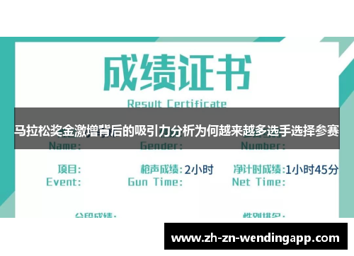 马拉松奖金激增背后的吸引力分析为何越来越多选手选择参赛 马拉松奖金激增背后的吸引力分析为何越来越多选手选择参赛